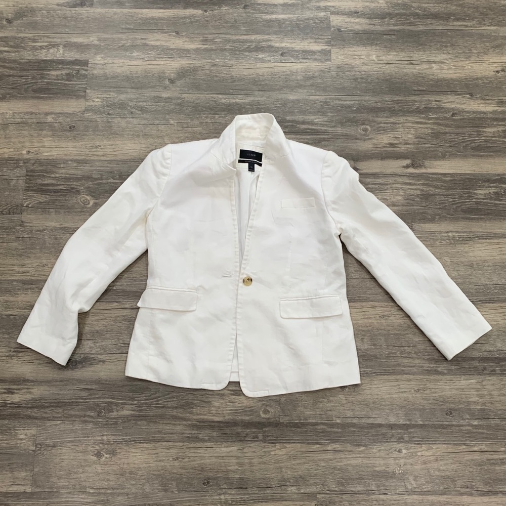 ☀️J. CREW☀️ Linen “Regent” Blazer
